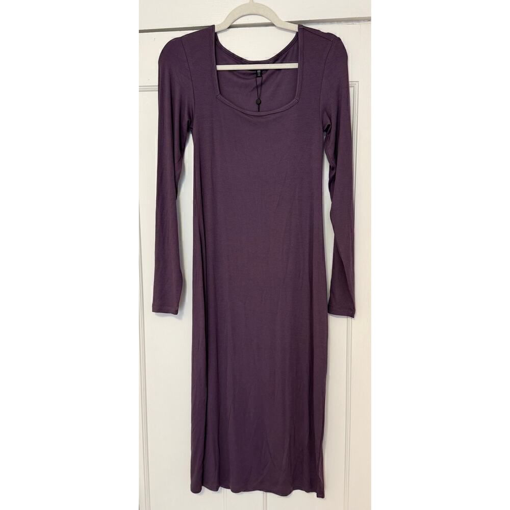 NWT Universal Standard Ribbed Longsleeve Square Neck Dress Size XXS